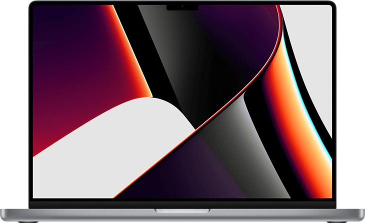 MacBook Pro 16-tum i färgen rymdgrå