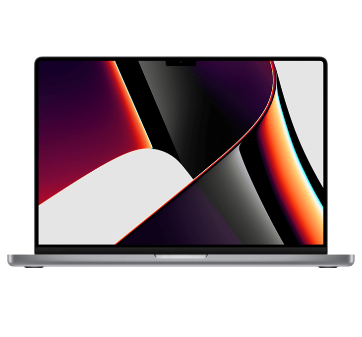 MacBook Pro 16-tum i färgen rymdgrå