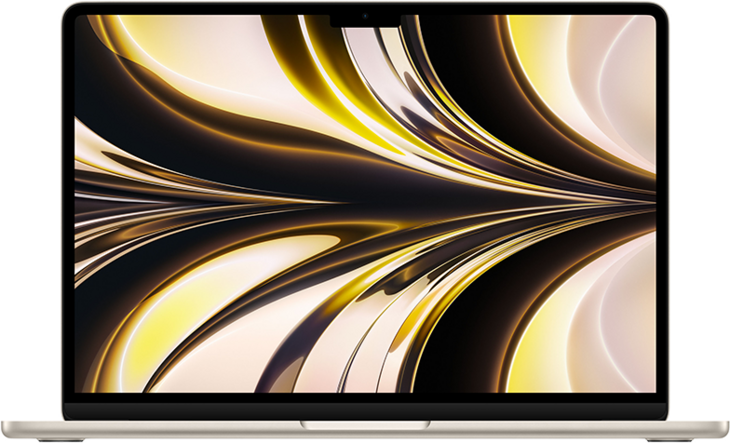 MacBook Air 13-tum, M2 8-core, grafik 10-core, 16GB RAM, 2TB SSD, 70W, Stjärnglans MacBook Air 13-tum, M2 8-core, grafik 10-core, 16GB RAM, 2TB SSD, 70W, Stjärnglans