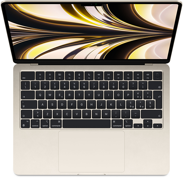 MacBook Air 13-tum, M2 8-core, grafik 10-core, 16GB RAM, 2TB SSD, 70W, Stjärnglans MacBook Air 13-tum, M2 8-core, grafik 10-core, 16GB RAM, 2TB SSD, 70W, Stjärnglans
