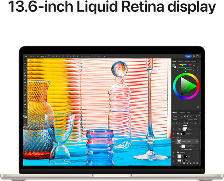 MacBook Air 13-tum, M2 8-core, grafik 10-core, 16GB RAM, 2TB SSD, 70W, Stjärnglans MacBook Air 13-tum, M2 8-core, grafik 10-core, 16GB RAM, 2TB SSD, 70W, Stjärnglans