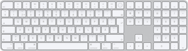 Magic Keyboard med Touch ID och numerisk del för Mac-modeller med Apple Silicon – svenskt Magic Keyboard med Touch ID och numerisk del för Mac-modeller med Apple Silicon – svenskt