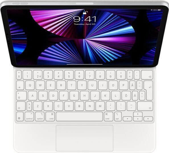 Magic Keyboard till iPad Pro 11 tum och iPad Air – engelskt (int.) – vit Magic Keyboard till iPad Pro 11 tum och iPad Air – engelskt (int.) – vit