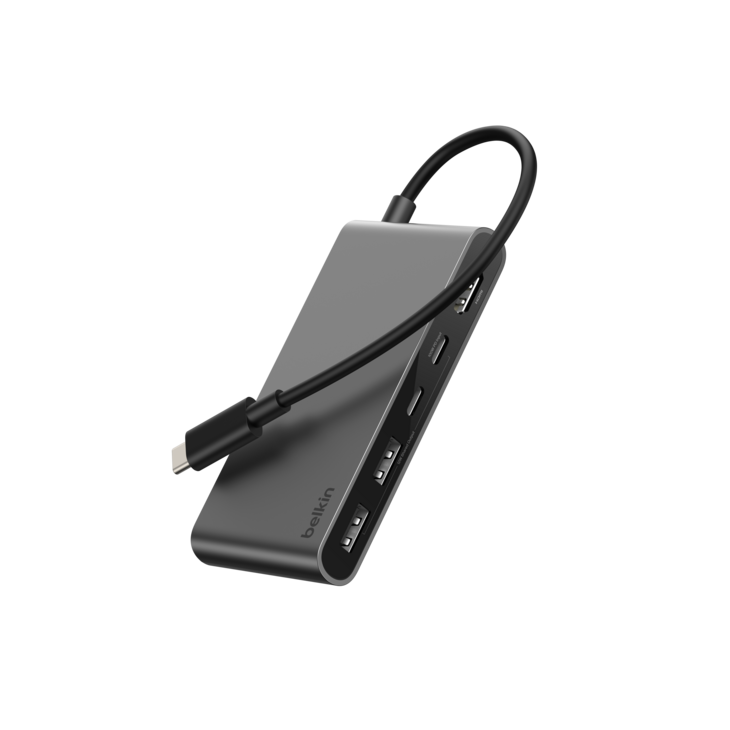 Belkin CONNECT - USB-C Multiportadapter 5-i-1 - Rymdgr&aring;
