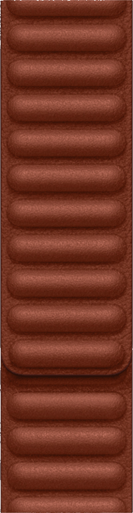 Apple Watch Armband 45mm Läderlänk - Umbra - M/L