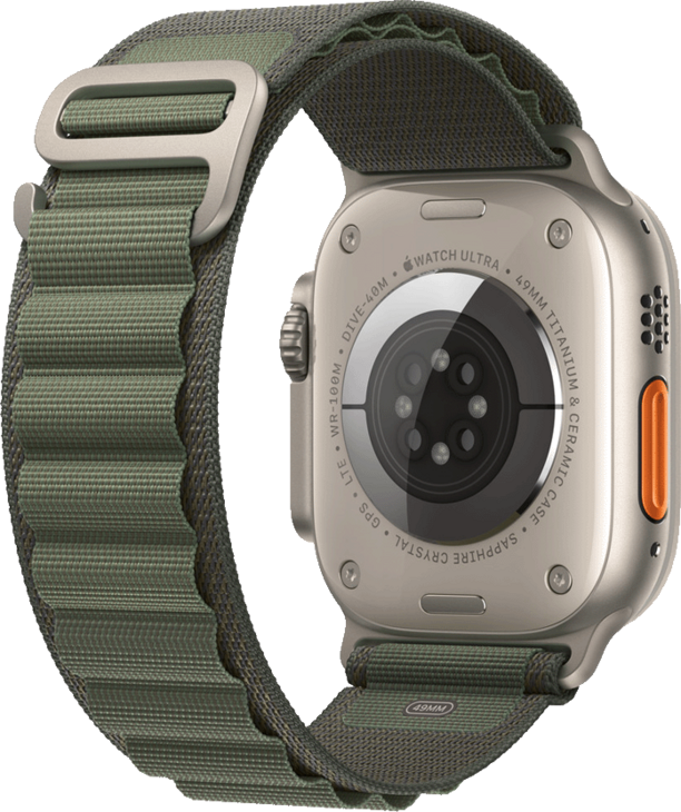 Apple Watch Armband 49mm Bergsloop - Grön - Small Apple Watch Armband 49mm Bergsloop - Grön - Small