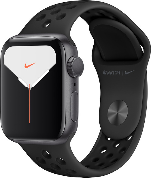 Apple Watch Nike Series 5 GPS, 44mm Aluminiumboett i rymdgrått med Antracit/Svart Nike Sport Band Apple Watch Nike Series 5 GPS, 44mm Aluminiumboett i rymdgrått med Antracit/Svart Nike Sport Band