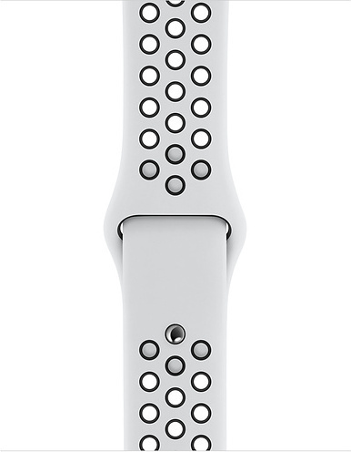 Apple Watch Nike Series 5 GPS, 44mm Aluminiumboett i silver med Pure Platinum/Svart Nike Sport Band Apple Watch Nike Series 5 GPS, 44mm Aluminiumboett i silver med Pure Platinum/Svart Nike Sport Band