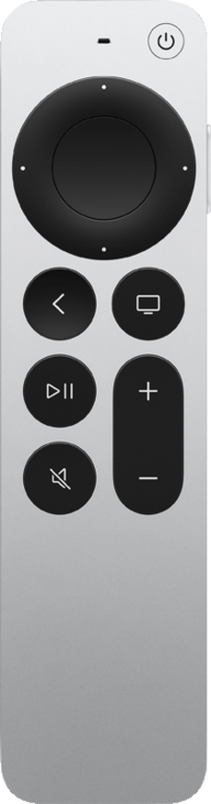 Siri Remote fotat framifrån Apple Siri Remote (2022) fjärrkontoll