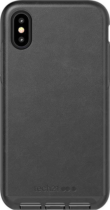 Tech21 Evo Luxe for iPhone XS/X - Black premium faux leather Tech21 Evo Luxe for iPhone XS/X - Black premium faux leather