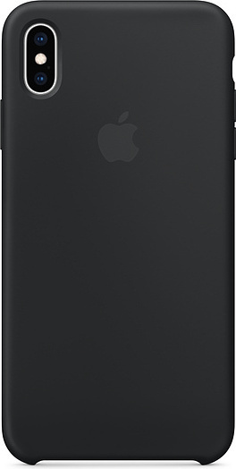 Apple silicon case för XS MAX - Black Apple silicon case för XS MAX - Black
