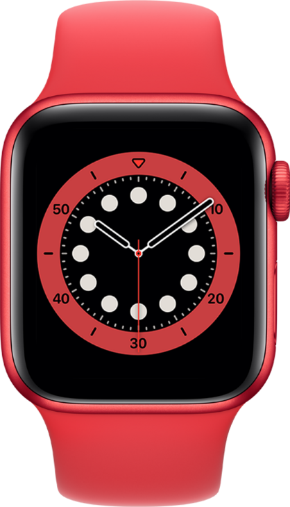 Apple Watch Series 6 GPS, 40mm Aluminiumboett i PRODUCT(RED) med PRODUCT(RED) Sportband Apple Watch Series 6 GPS, 40mm Aluminiumboett i PRODUCT(RED) med PRODUCT(RED) Sportband