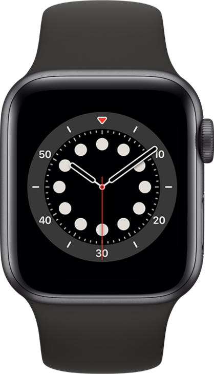 Apple Watch Series 6 GPS + Cellular, 40mm Aluminiumboett i Rymdgrått med Svart Sportband Apple Watch Series 6 GPS + Cellular, 40mm Aluminiumboett i Rymdgrått med Svart Sportband