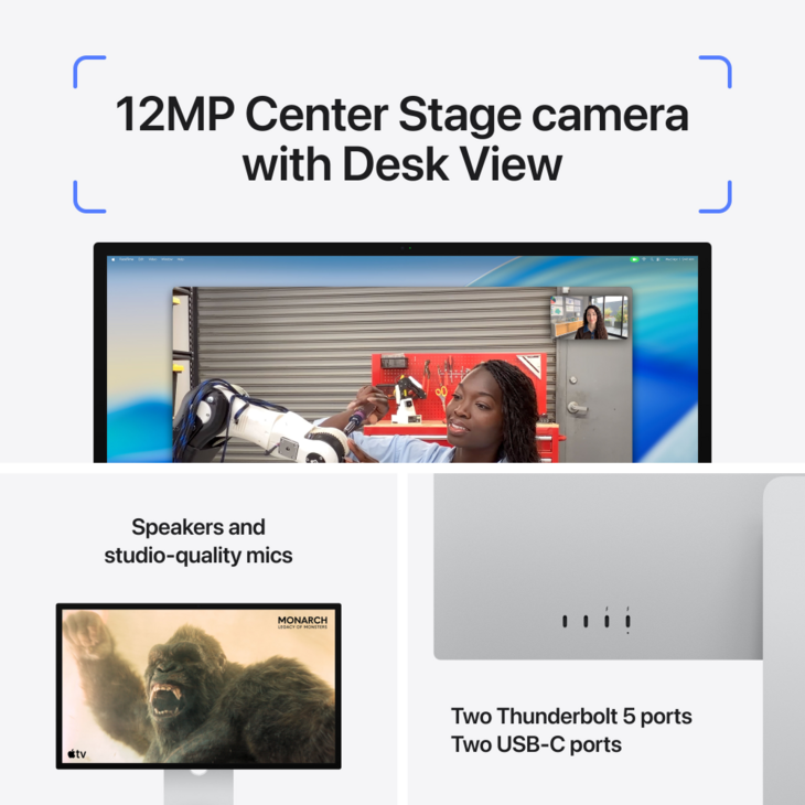 Studio Display - Stativ med justerbar lutning och h&ouml;jd