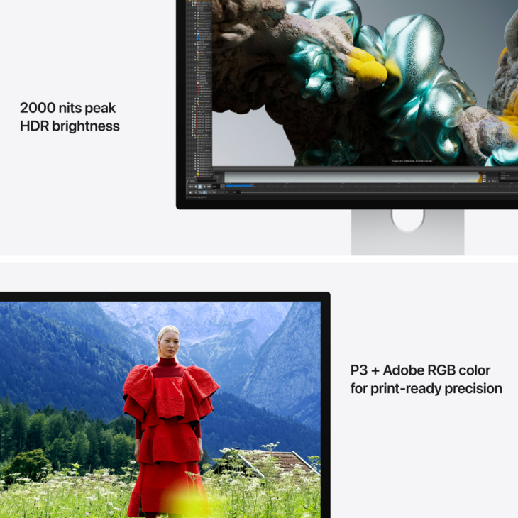 Studio Display XDR 27-tum - Stativ med justerbar lutning och h&ouml;jd