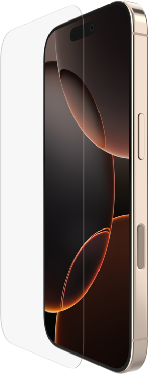 Belkin Screenforce UltraGlass 2 Anti-Microbial - iPhone 17/iPhone 16 Pro - Inklusive montering Belkin Screenforce UltraGlass 2 Anti-Microbial - iPhone 17/iPhone 16 Pro - Inklusive montering