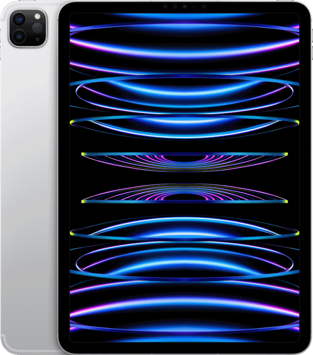 iPad Pro 11-tum, M2-processor och cellular anslutning i färgen silver iPad Pro 11-tum 4e Gen Wi-Fi + Cellular 128GB - Silver