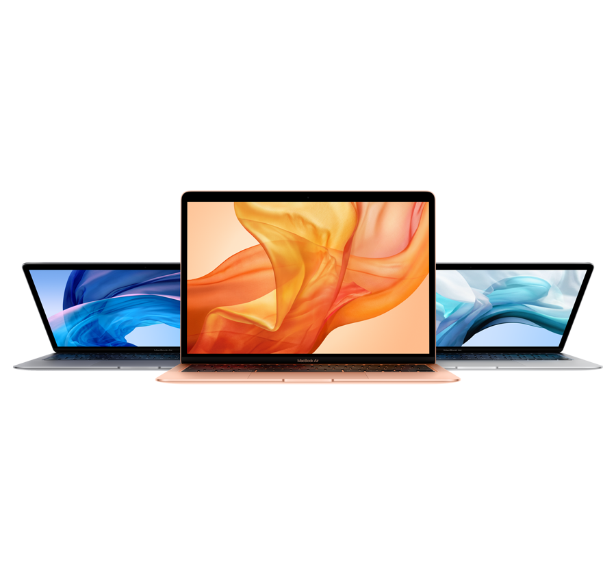 Bild på tre MacBook Air