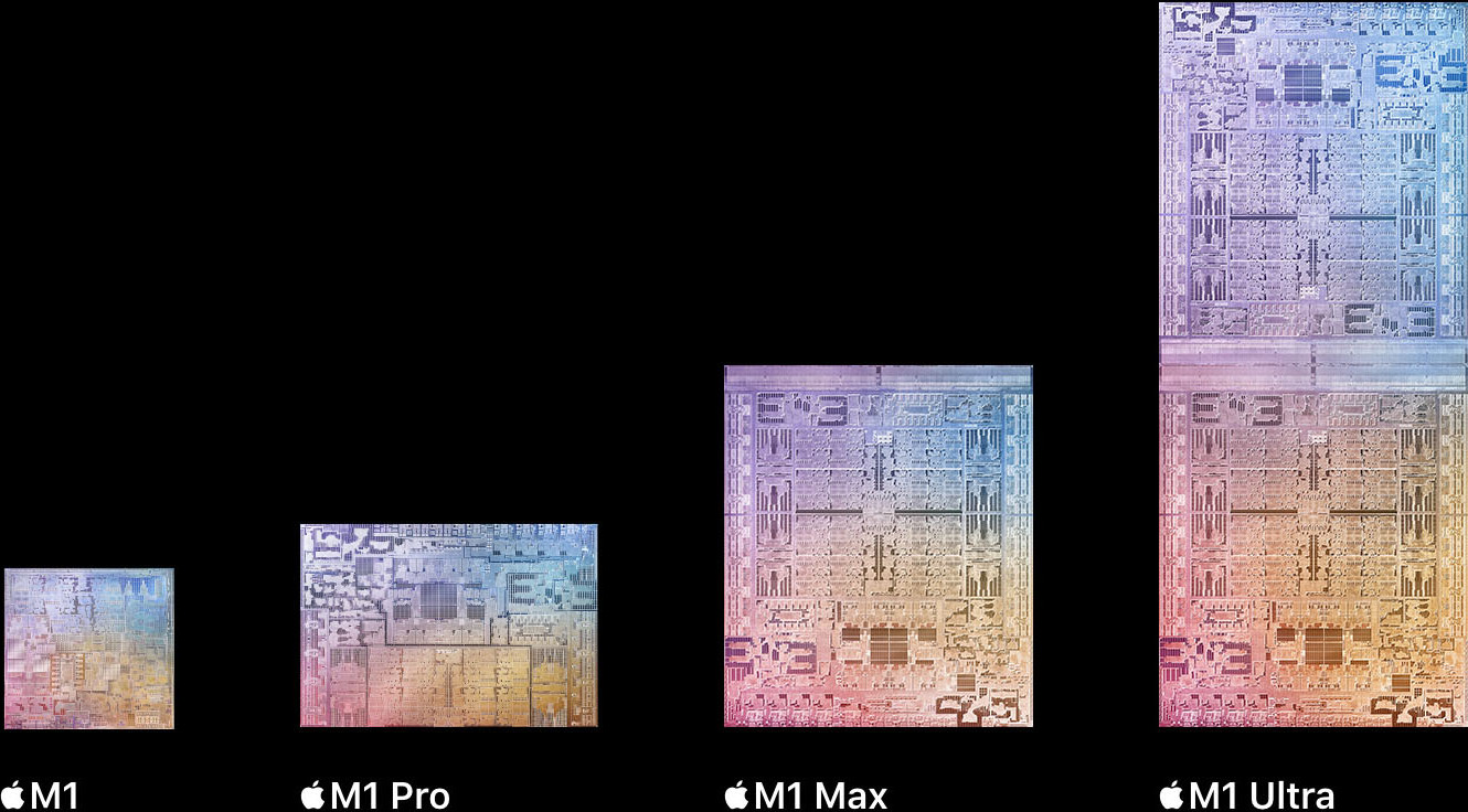 M1 Ultra Bild på M1 familjen av processorer