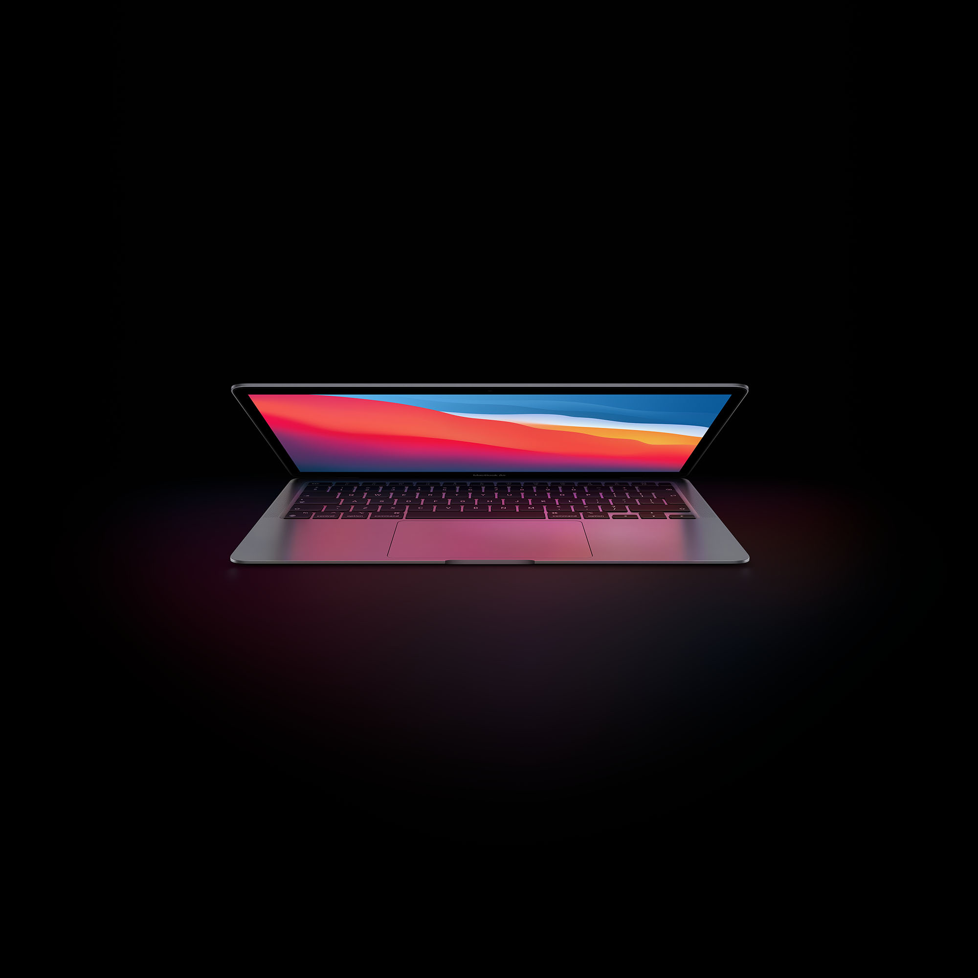 Bild på MacBook Air som öppnas