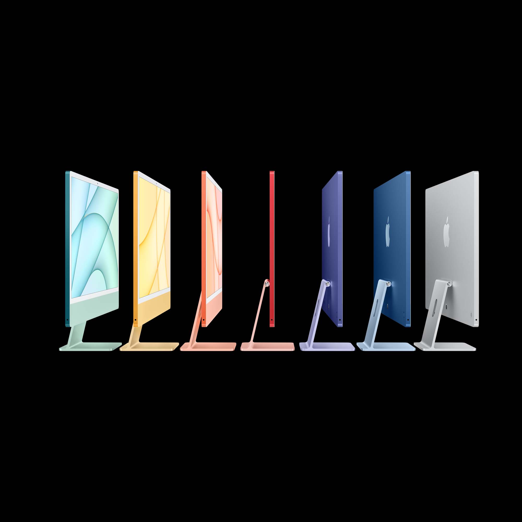 Bild på iMac 24 tum i olika färger