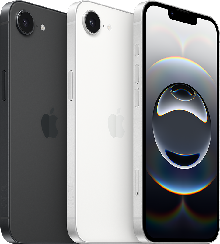 Ny iPhone. Till ett otroligt pris. iPhone 16e i vitt och svart