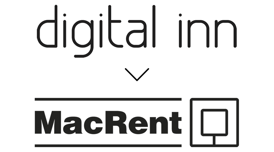 Bild på Digital Inn och MacRent logotyp