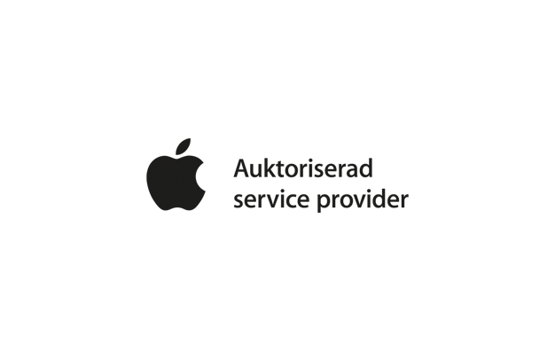 Auktoriserad Apple-service i Stockholm Logotyp för en auktoriserad Apple verkstad